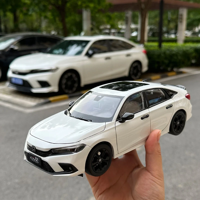 1:18 2022 Honda CIVIC 11th generation alloy car model collection display gifts for friends and relatives