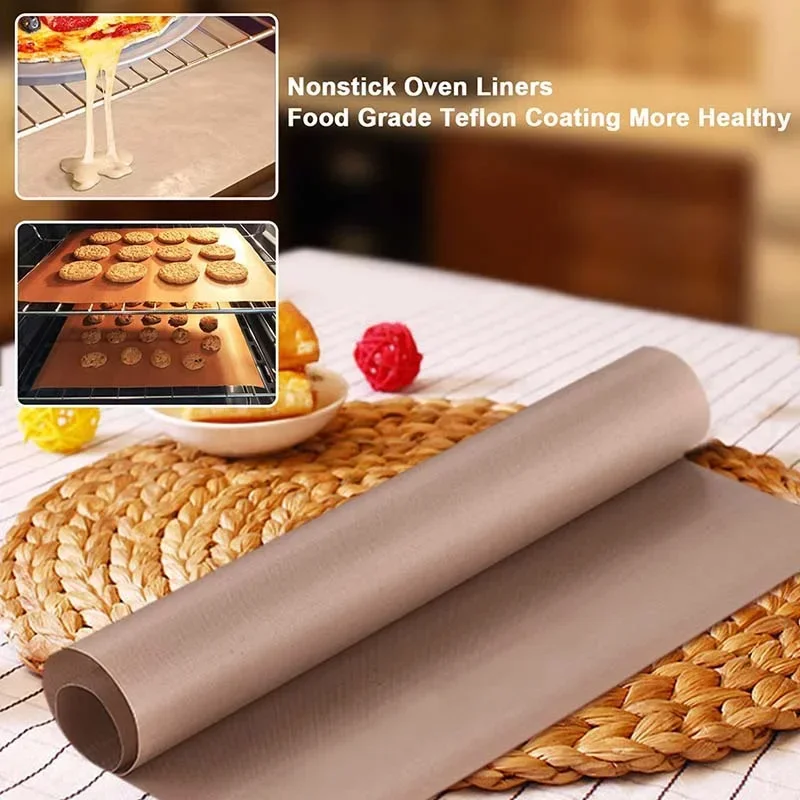 High Temperature Resistant Reusable Baking Pad Pastry Slices Non-stick Grill Cake Pad Oven Tool Baking Set Large 1pc Accessories