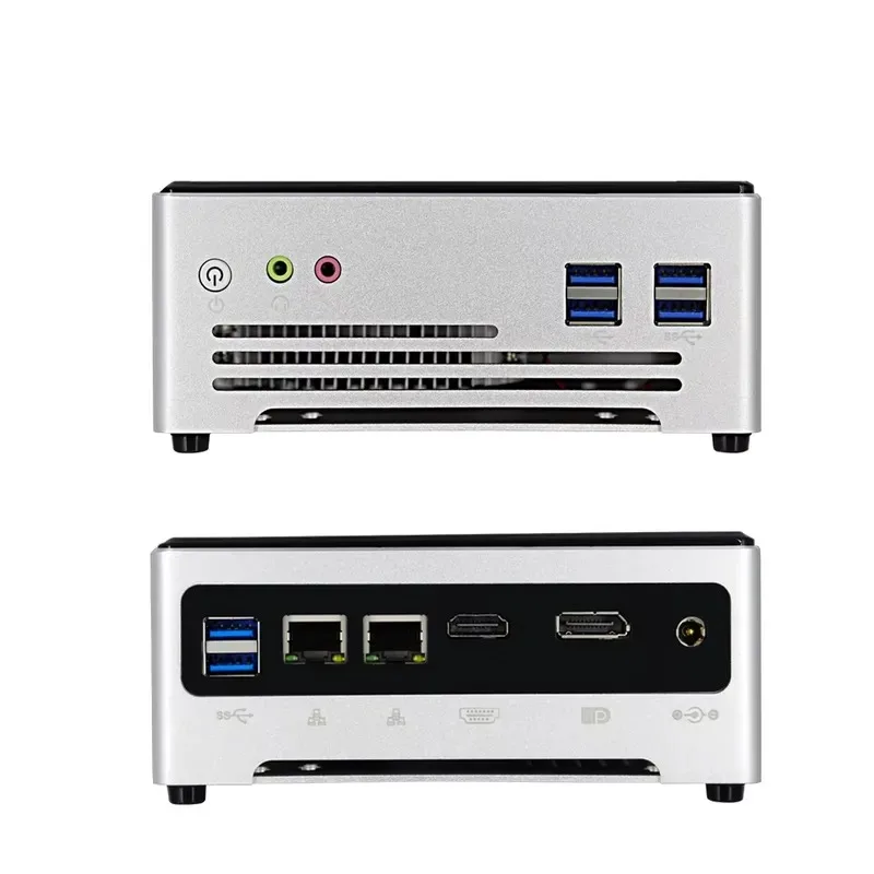 Hot Sale Core I9 12900H I7 1255U Mini PC 2LAN Dual Display 4K DP DDR4 M.2 SSD Powerful Gaming Business Desktop Computer