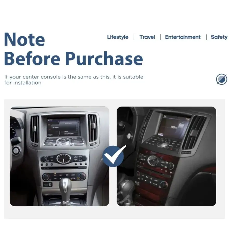 14.5inch Android Audio For Infiniti FX35 2009-2013 Android 14 Touch Style Octa Core 8+256G Car Multimedia Player Stereo Radio