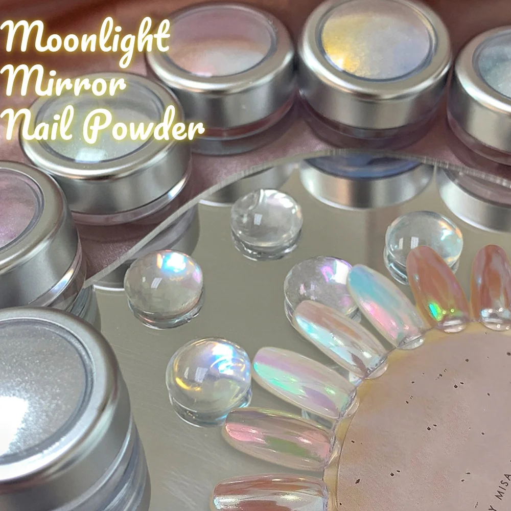 

1 банка-0,2 г зеркало с лунным светом, хромированная пудра для ногтей, прозрачный зеркальный пигмент Авроры, блестящий 12 цветов, эффект радуги, пыль, маникюр, вспышка #