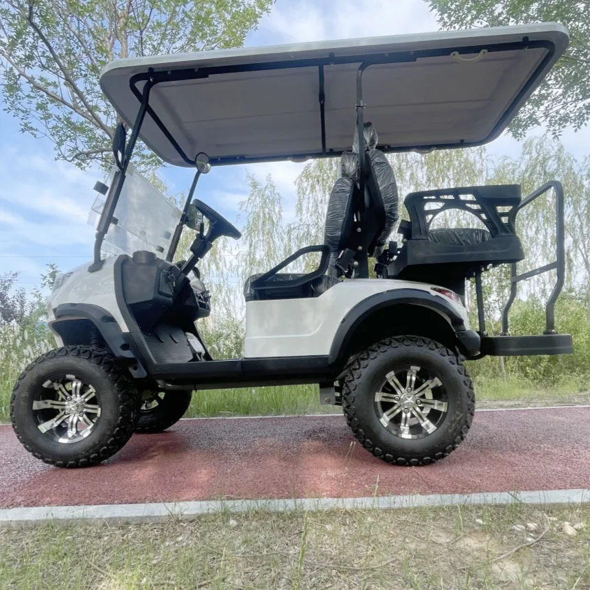 High Performance Golf Cart Lithium 72V Electric 2 Rows 4 Seater Electric Golf Cart Molded-In Color Or Painted Metallic Colors