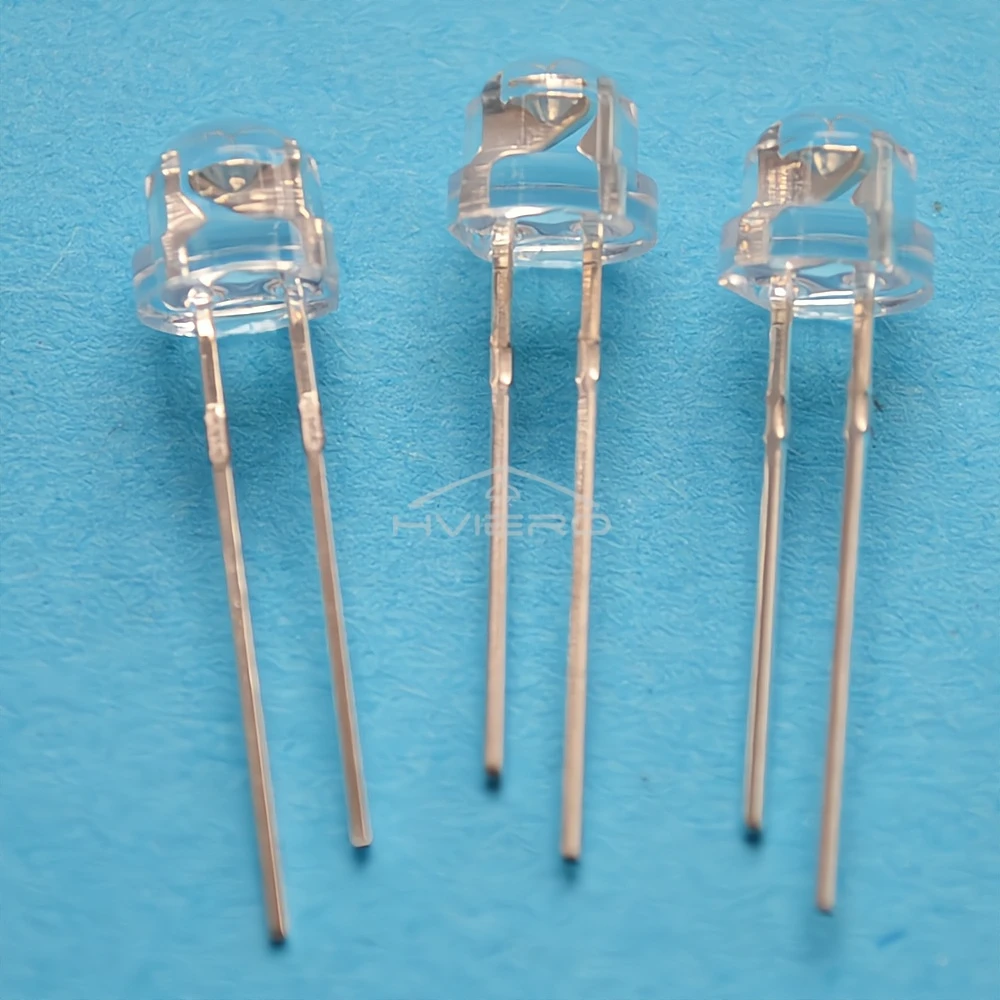 1000Pcs Min F5 5mm Straw Hat Water Clear Beads Emitting Diode Ultra Bright White Blue Green Yellow Red Wide Angle LED Light Bulb