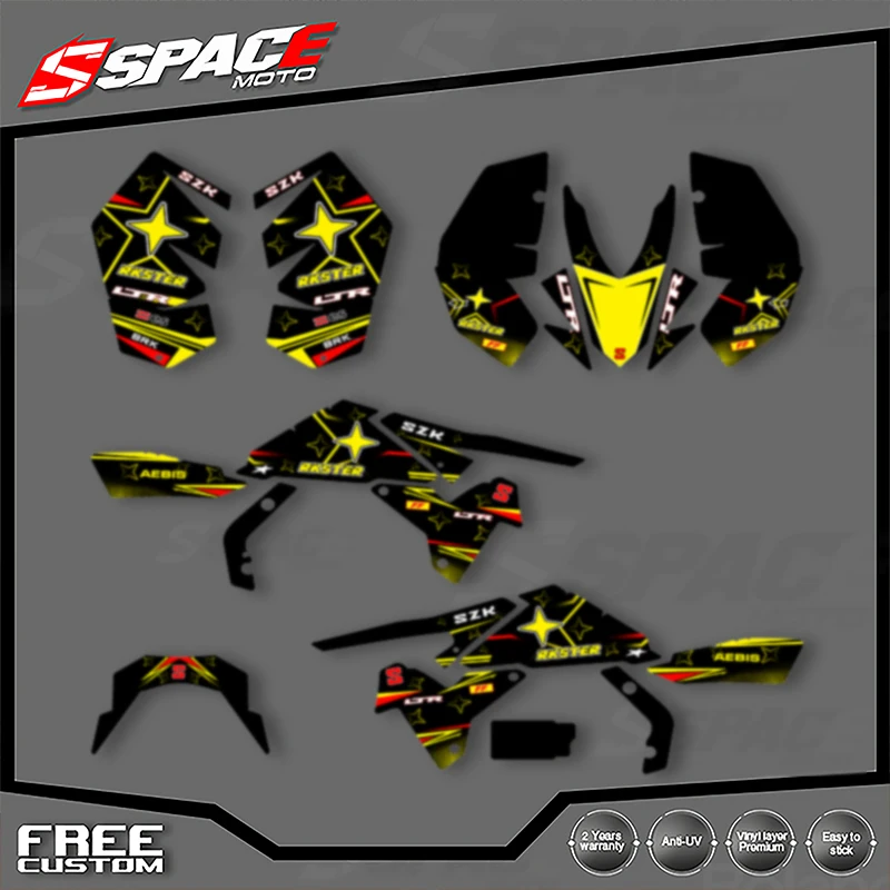 

SPACE Custom Motorcycle Graphics Background Decals For SUZUKI LTR450 450R Decal Stickers Kits