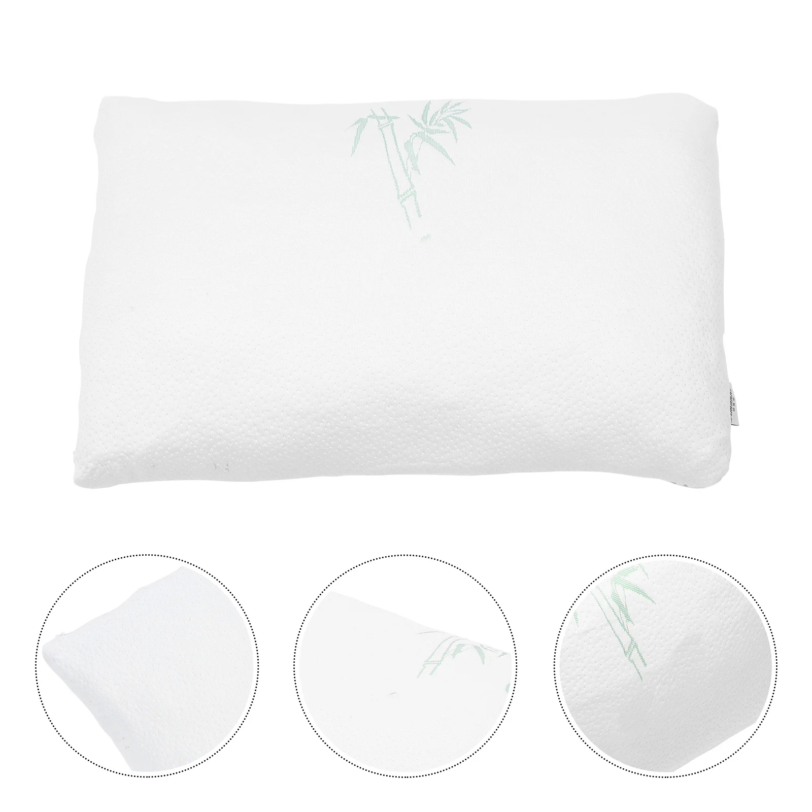

MOBUTOFU Breathable Bamboo Pillow Case 60x40cm Soft Contour Cover for Bed Home Hotel Sofa