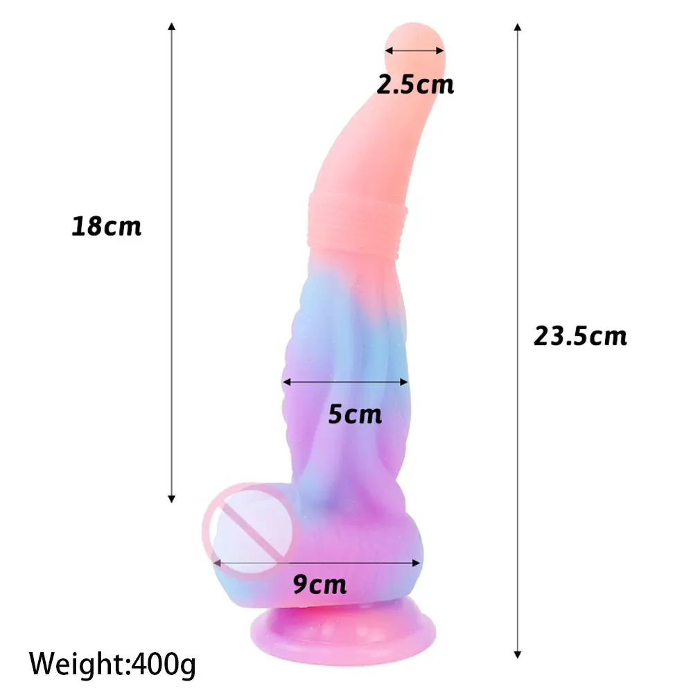 3Styles Luminous Huge Dildo Monster Anal Plug Octopus Tentacles Rainbow Anal Sex Toy Women Men Gay Anal Dilator Massag Stimulato