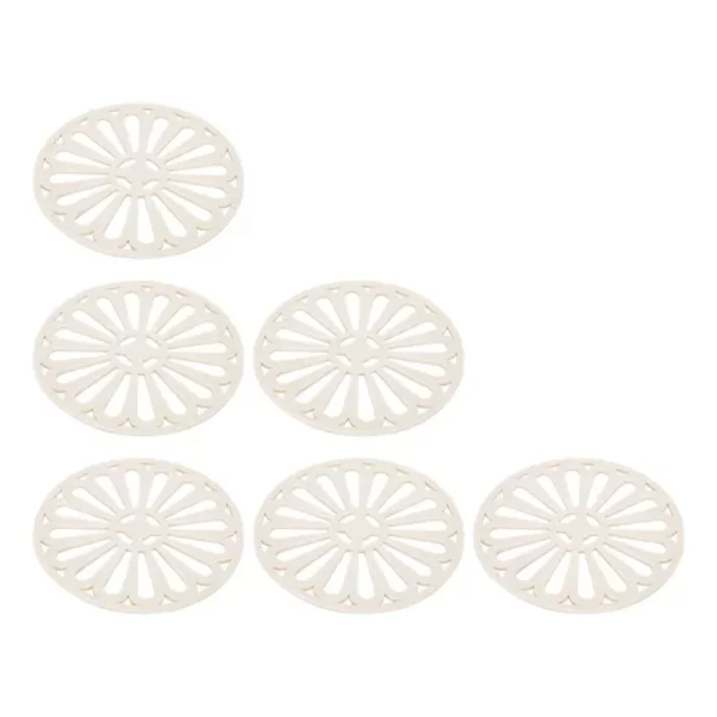 table mat 6-piece set with thickened circular coaster tablecloth and individual on-site dishes