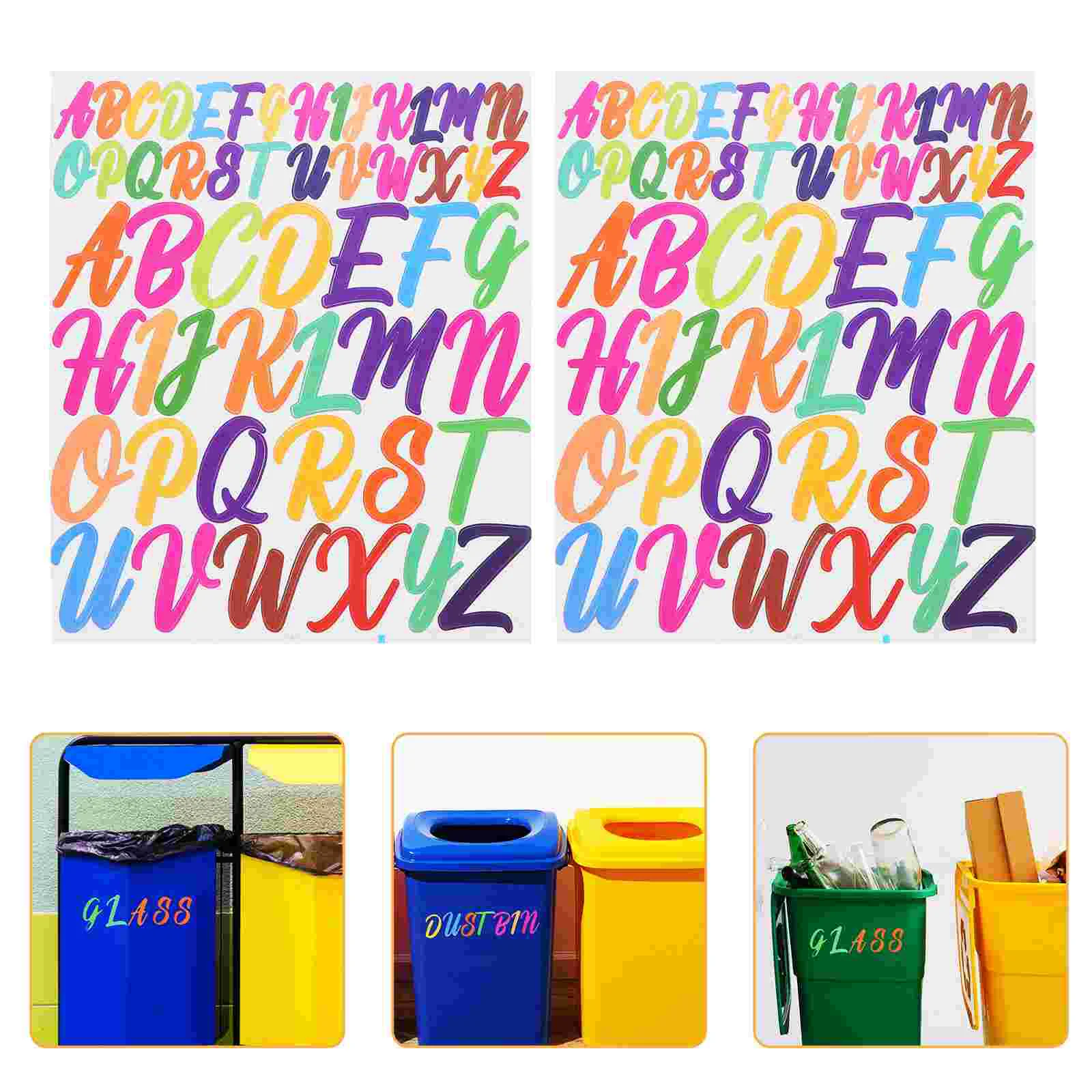 10 Sheets Vinyl Letter Stickers Waterproof Poster Letters Self Adhesive Applique