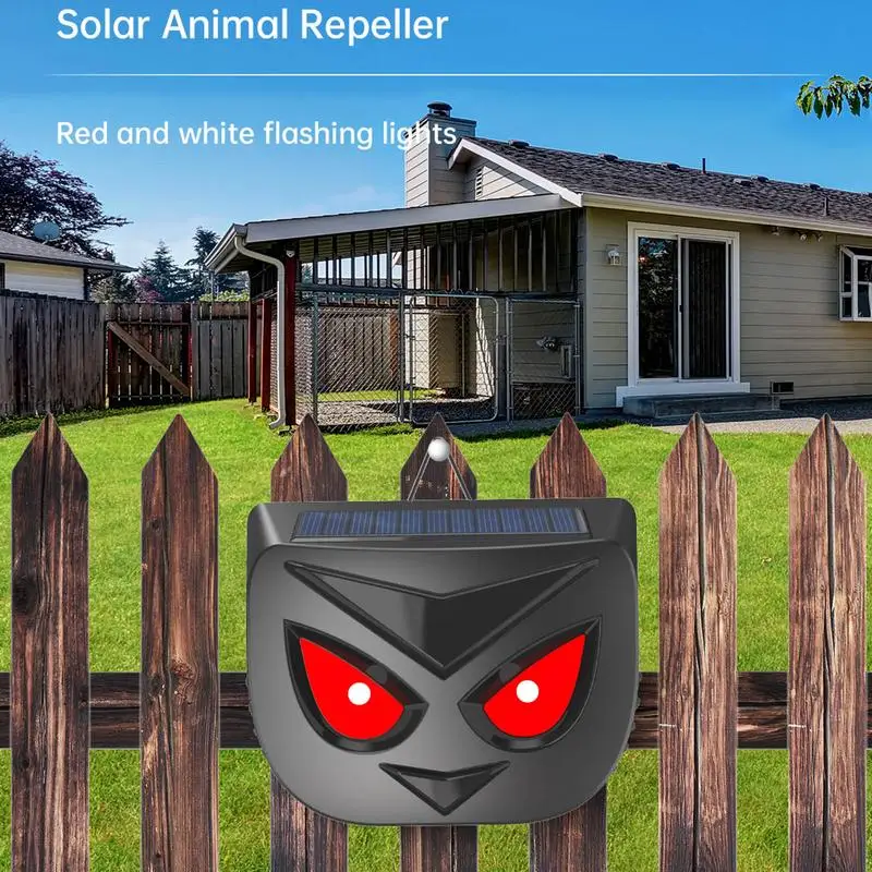 Solar Animal Repeller Outdoor Waterproof Animal Repeller Effective Design Animal Predator Mice Repeller Noiseless Design For