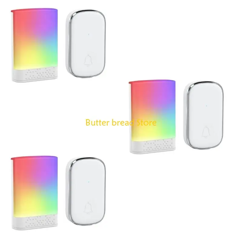 W89c беспроводной дверной звонок со светодиодной вспышкой и множественным рингтоном опция водонепроницаемость