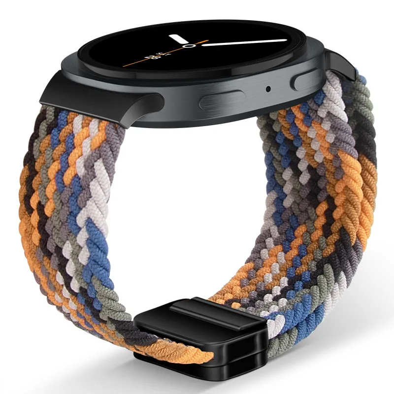 Nylon Braided Solo Loop Strap Suitable for Samsung Galaxy Watch 8 40mm/44mm Magnetic Band For Galaxy Watch 8 Classic Correa image 3