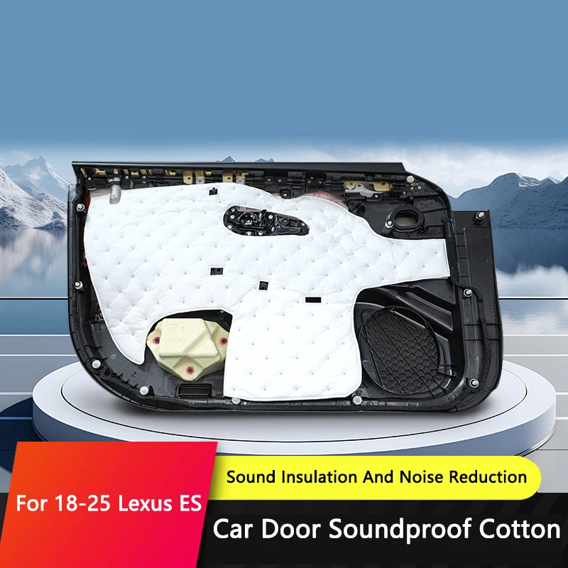 TAJIAN Car Four Door Sound Insulation Cotton Pad Rear Trunk Spare Tire Noise Reduction Trim For Lexus ES200 260 300h 2018-2025