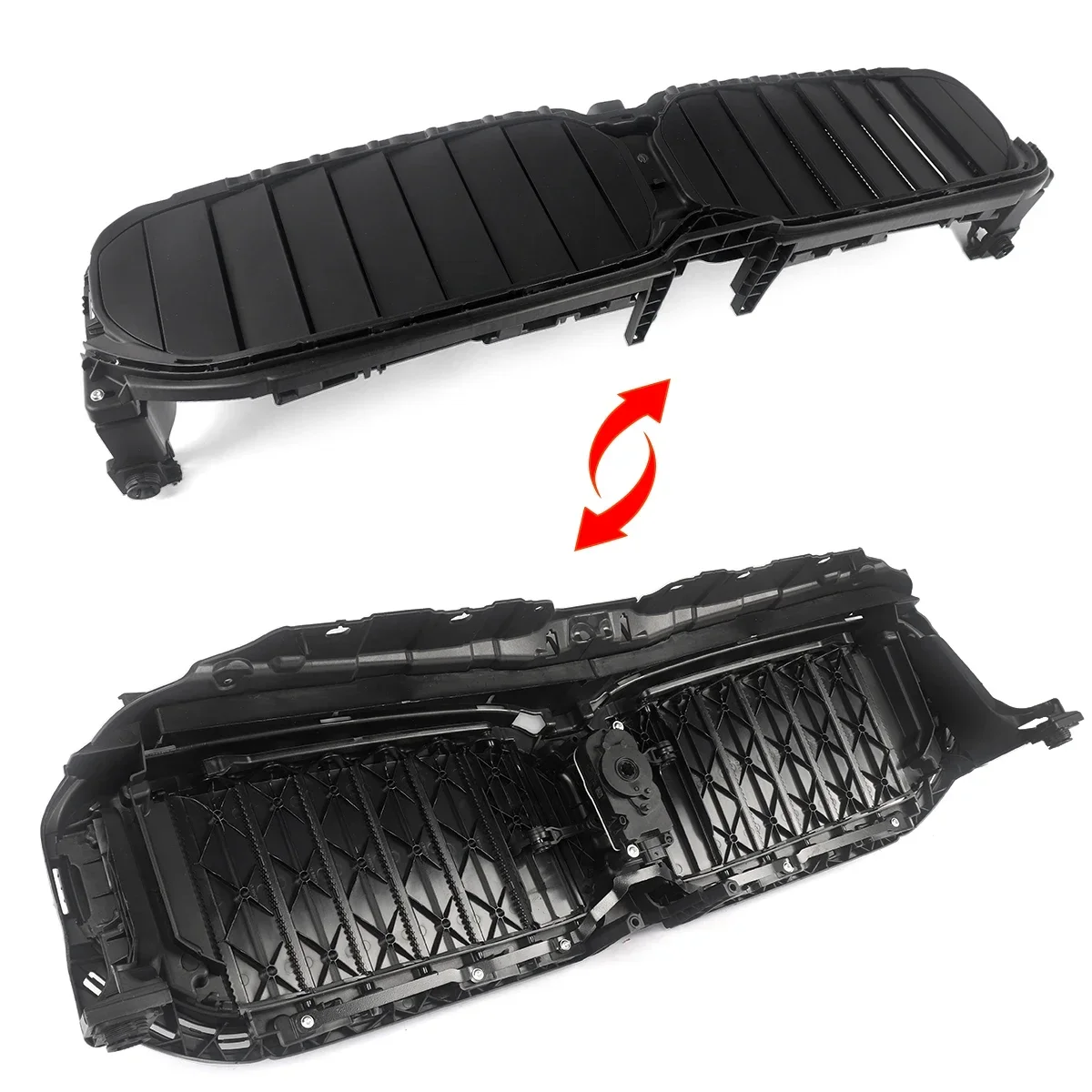 For BMW G30 G31 2021-23 Front Bumper Radiator Active Grille Air Shutter With Motor