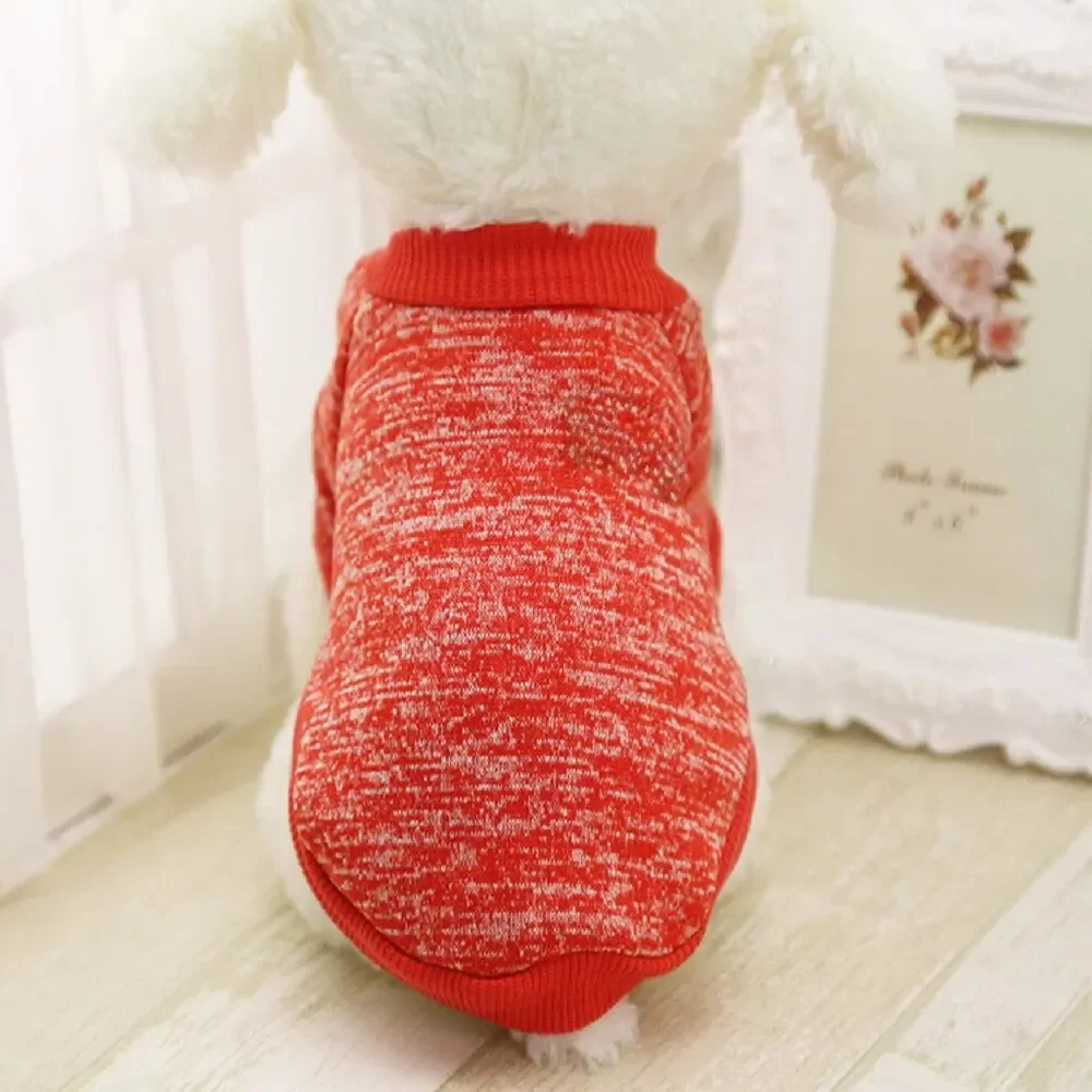 Dog Warm Clothes Spring Autumn Winter Cute Fashion Jacket Round Neck Sweater Pet Supplies Teddy Dog Cat Clothing Pet Accessories image 3