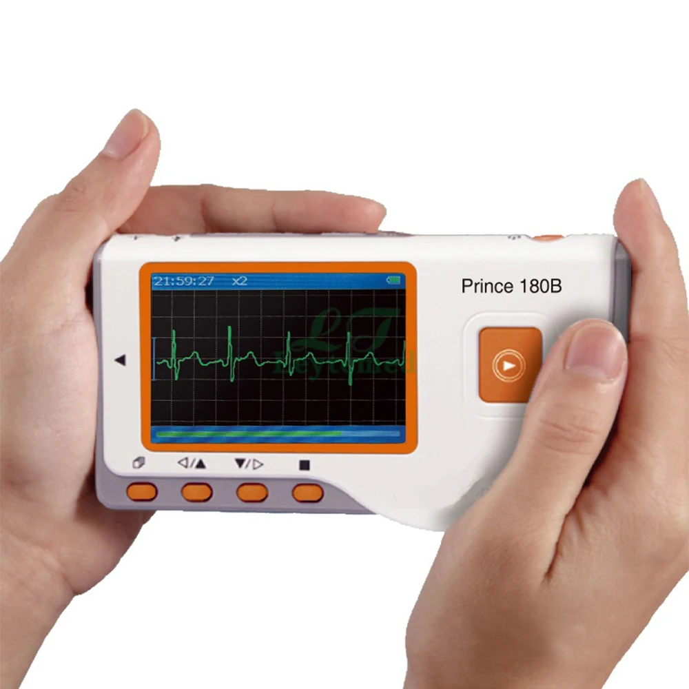 LTSE17 дешевый портативный цифровой Ручной holter Easy ECG монитор ЭКГ машина для дома