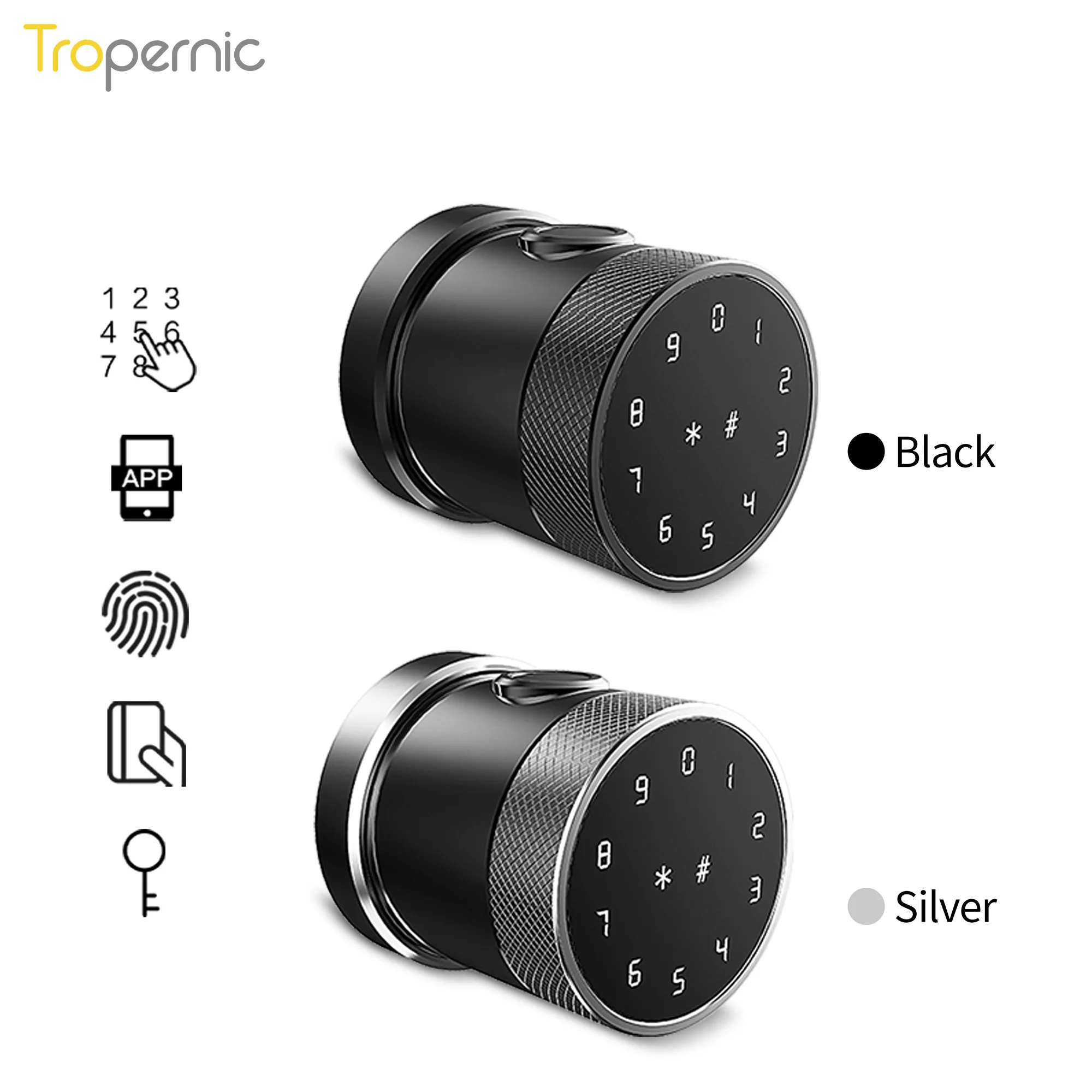 Imagem -03 - Tuya App Ble Inteligente Fechadura da Porta Senha Cartão ic e Chave em Tela de Toque Desbloqueio Keyless Entry Lock