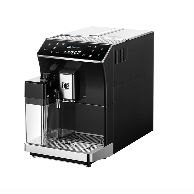 

BTB-202 Fully Automatic Espresso Machine Milk Frother Built-in Grinder Intuitive Touch Display