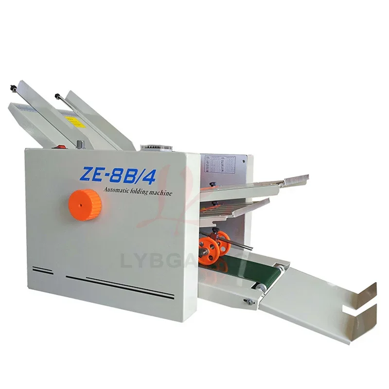 آلة طي الصفحات الورقية الأوتوماتيكية، آلات التجعيد الصغيرة، سرعة الخط الأقصى 80 مترًا في الدقيقة قوة 70 وات، LY 9B-2 8B-2 9B-4 8B-4