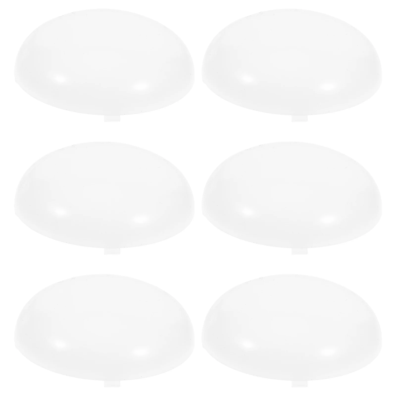 

6Pcs LED Lamp Shades Modern Half Round Plastic Lampshade Replacement for Ceiling Lights Pendant Light Cover Small Lamp Shade