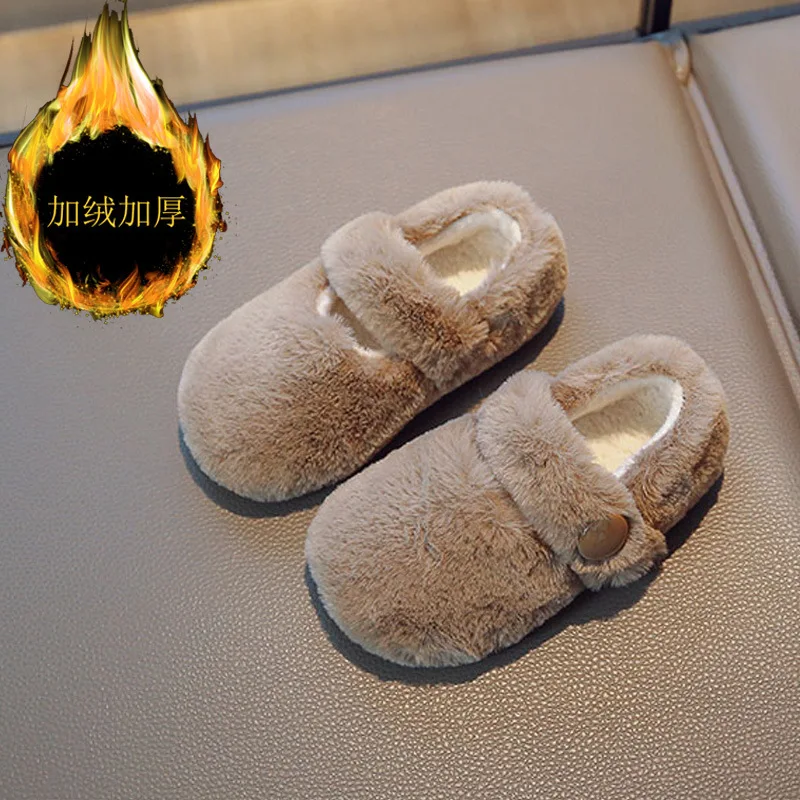 Kinderen Mode Katoenen Schoenen 2022 Winter Jongens Baby Warm Schoenen Meisjes Pluche Schoenen Nuevo En Invierno Cálido 키즈겨울신발