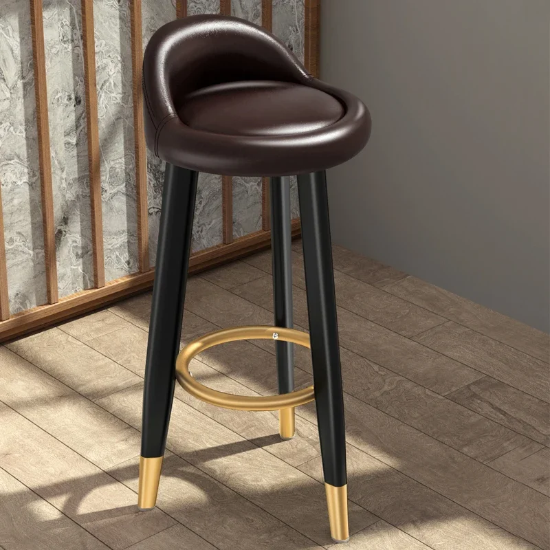 Taburetes de Bar de oficina en la espalda, taburetes nórdicos para cocina, Barbero de moda, diseño de acento, silla moderna para juegos, dormitorio,