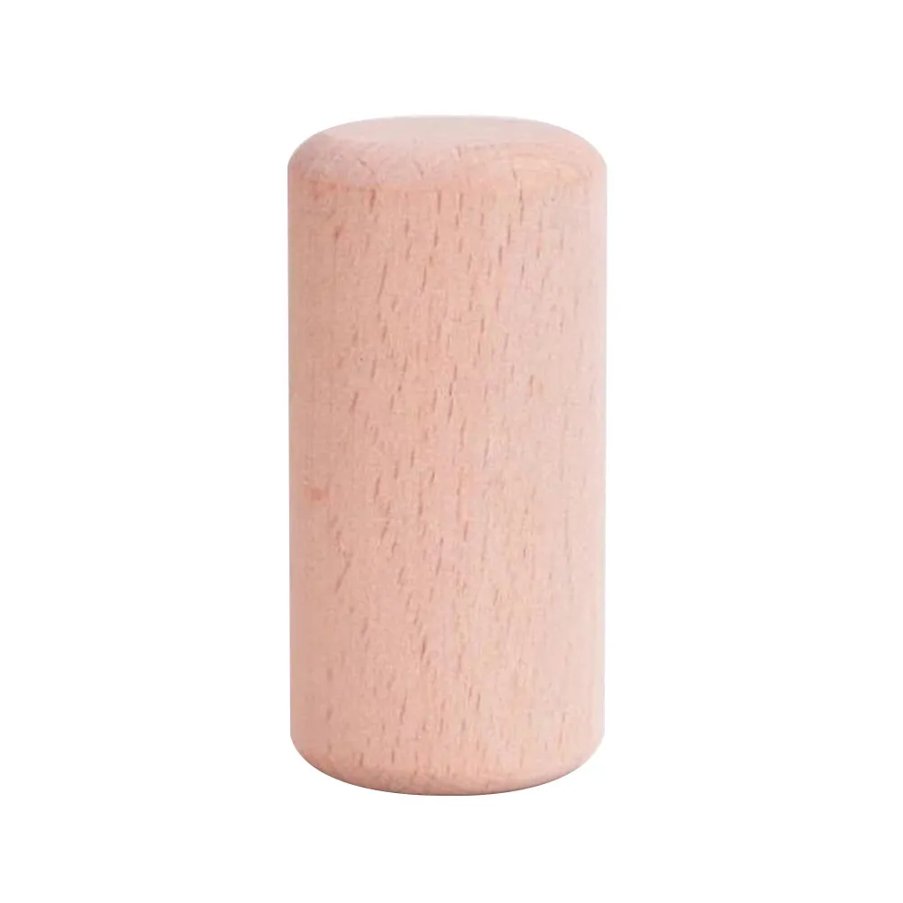 

20Pcs Solid Wooden Cylinder Blocks Natural Beech Craft Blocks Smooth Free DIY Decor Art Projects Geometric Building