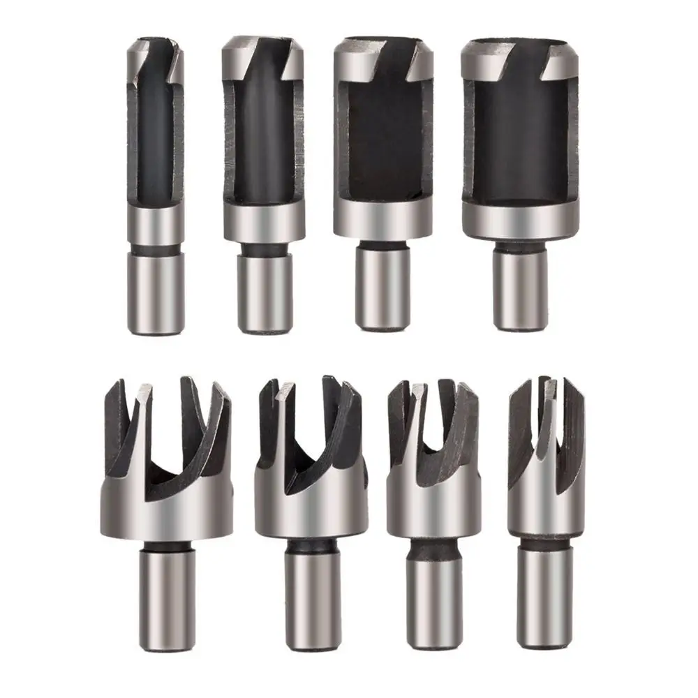

4pcs Woodworking Cork Drill Bit Wood Plug Cutter Multifunctional Cutting Tool Tapered Taper Punch Tool Hand Drill Tools
