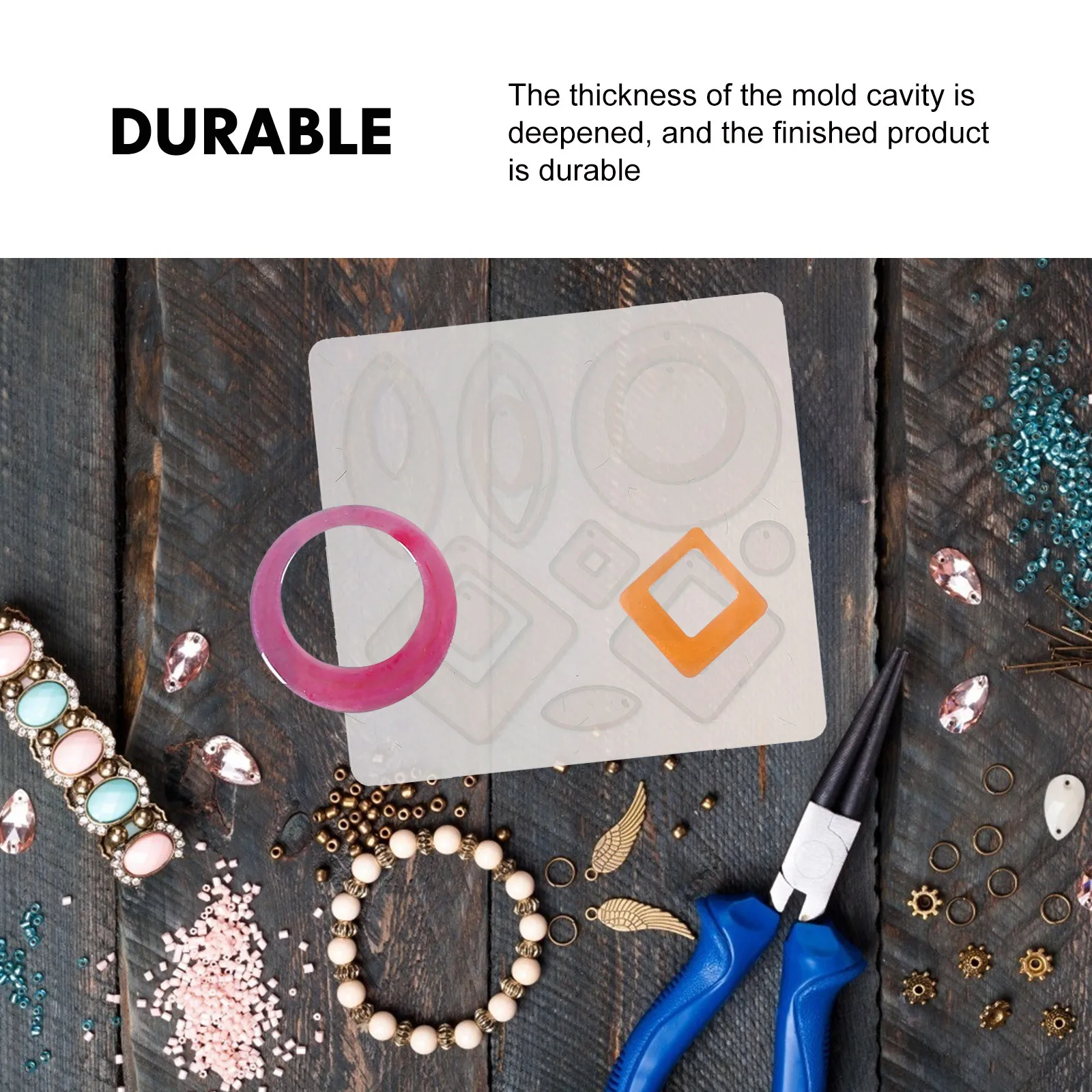 

2Pcs DIY Silicone Earring Pendant Mold Hollow Pendant Making Mold for Resin Jewelry Craft Epoxy Crystal Decoration Supplies