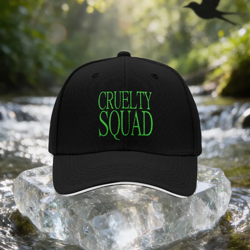 Casquette de baseball verte avec inscription « Cruelty Squad » – Chapeau de soleil unisexe réglable pour l'extérieur, léger, adapté aux voyages, aux fêtes, aux anniversaires