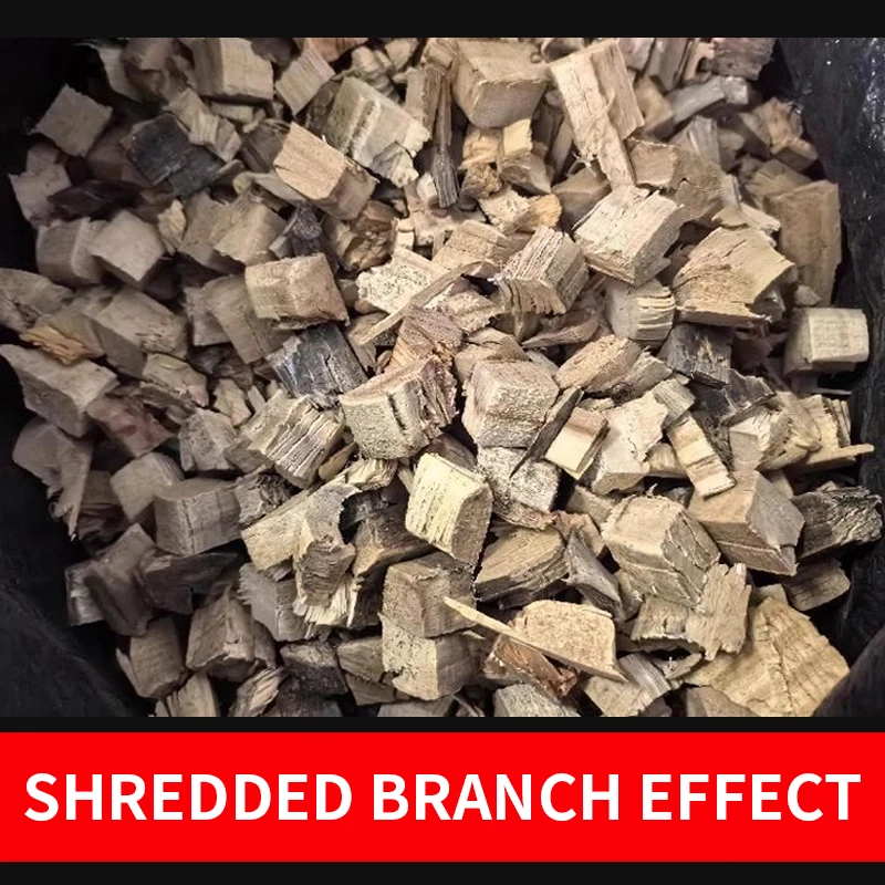 2800W High-Power Garden Wood Chipper Wood and Branch Shredder Crusher Compact Electric Branch Chipper for Home Use