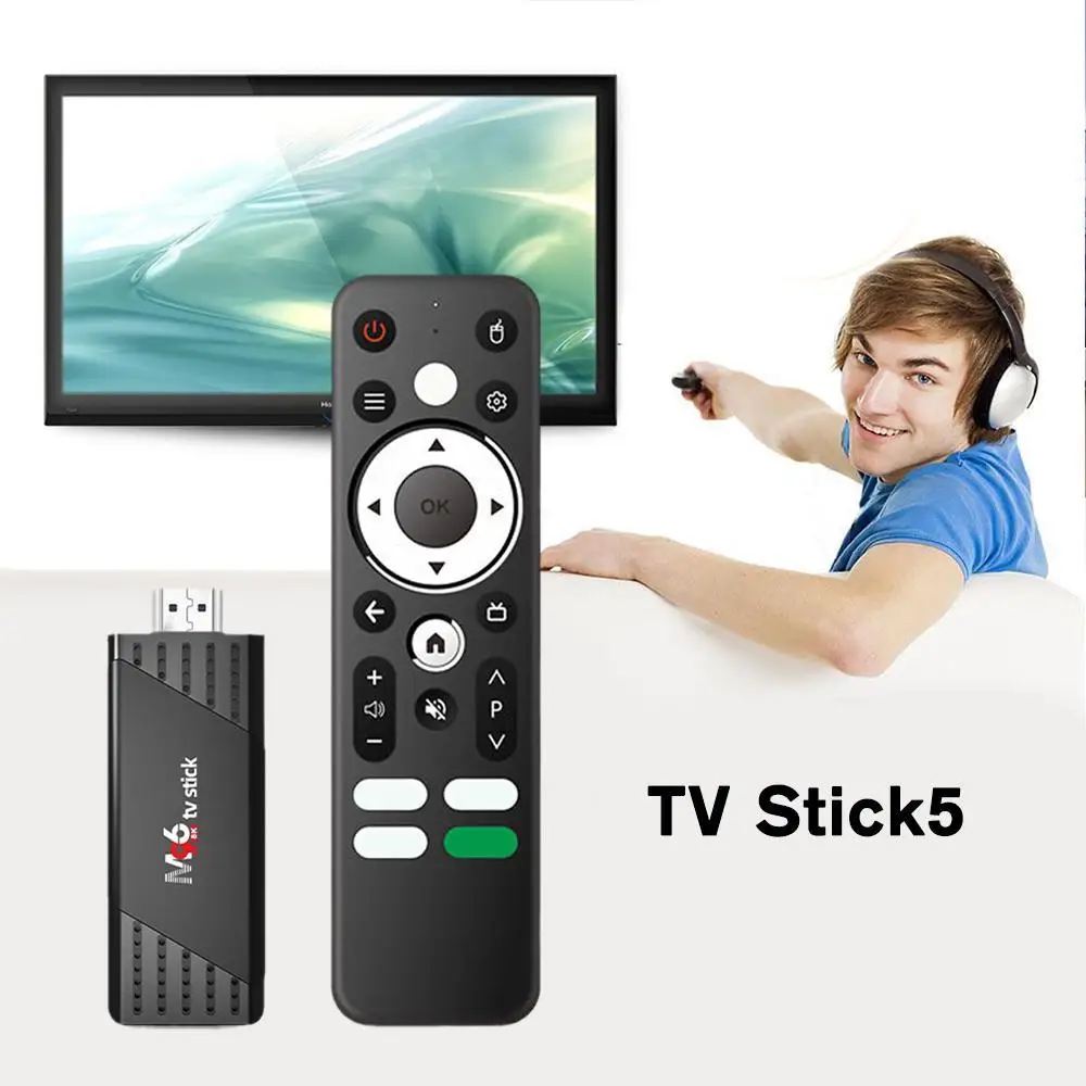 

Android 13 Smart TV Stick 2+16G Bluetooth 5.0 8K HD 2.4/5G Dual Band TV Stick Media Player Set Box TV Receiver