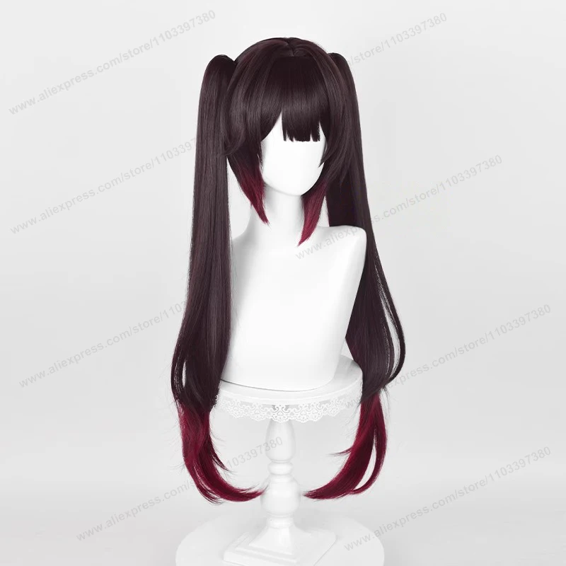 Honkai: Star Rail HSR Sparkle Cosplay Wig 72cm Long Brown Red Gradient Hair Anime Heat Resistant Synthetic Wigs