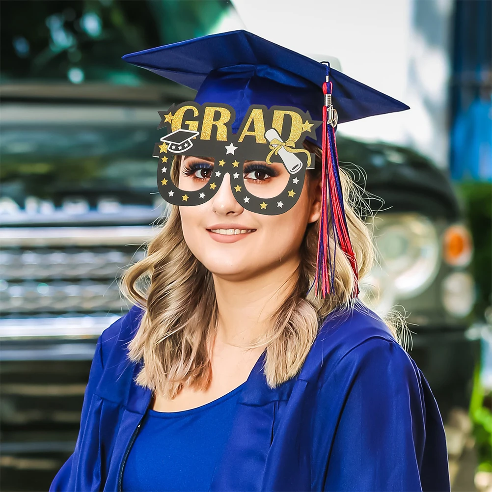 

2023 Graduation Paper Glasses Props Chic Design Photo Booth Eyewear Party Decorations Fun Photo Taking Gifts Season
