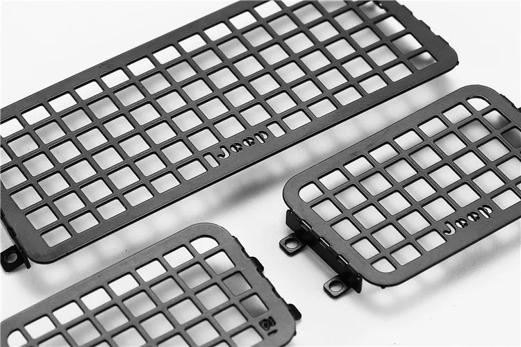 Axial Scx24 Wrangler Metal Car Window Mesh Side Window + Rear Window Mesh For 1/24 Scx24 Rc Car Parts