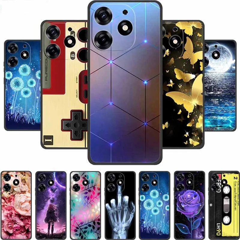 For Blackview Shark 9 Case 6.67" Black Silicone Soft Back Cover Case For Blackview Shark 9 Phone Case Spark9 Coque Funda Shell