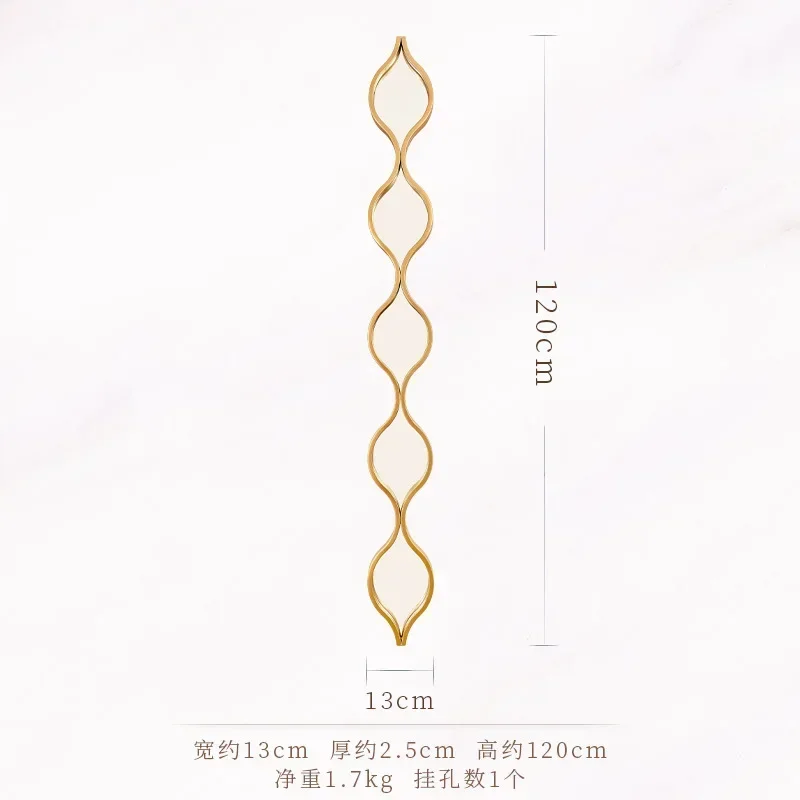 Teardrop Wrought Iron Wall Mirror Water Drop Shape European Style Home Decor Hanging Bathroom Bedroom Decorative Mirror