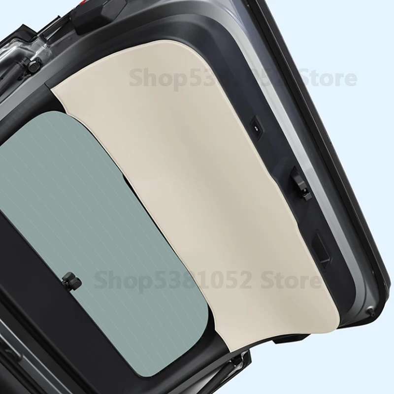 Car Rear Trunk PU Leather Protective Pad Car Trunk Tailgate Protection Sticker Accessory for Toyota BZ3X 2025 2026