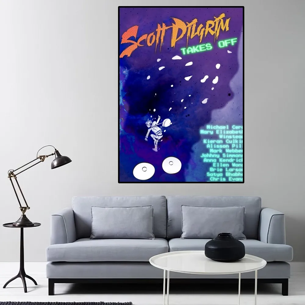 Scott Pilgrim Takes Off Poster Home Room Decor Livingroom Bedroom Aesthetic Art Wall Painting Stickers