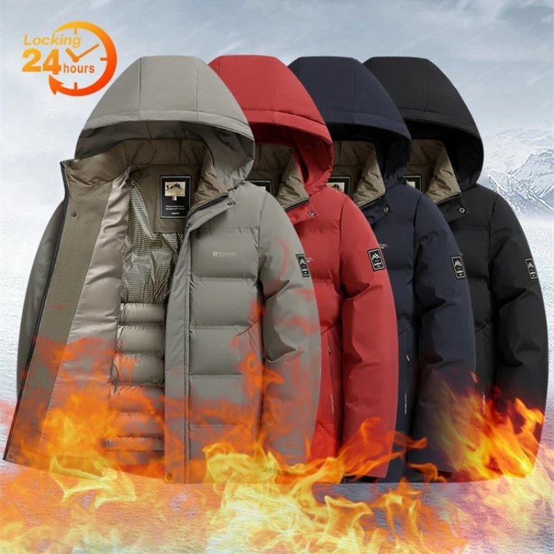 

Men's Thick Warm Cotton Jacket for Autumn Winter Business Casual Men's Cotton Jacket Winter Coat Men Clothing Men Jacket Parkas