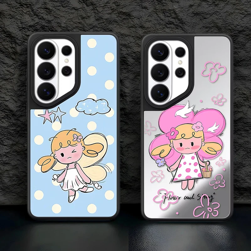 608226 Mirror Surface Magnetic Phone Cover for Samsung Galaxy S23 S24 S25 S26 Ultra S26+ Plus Case