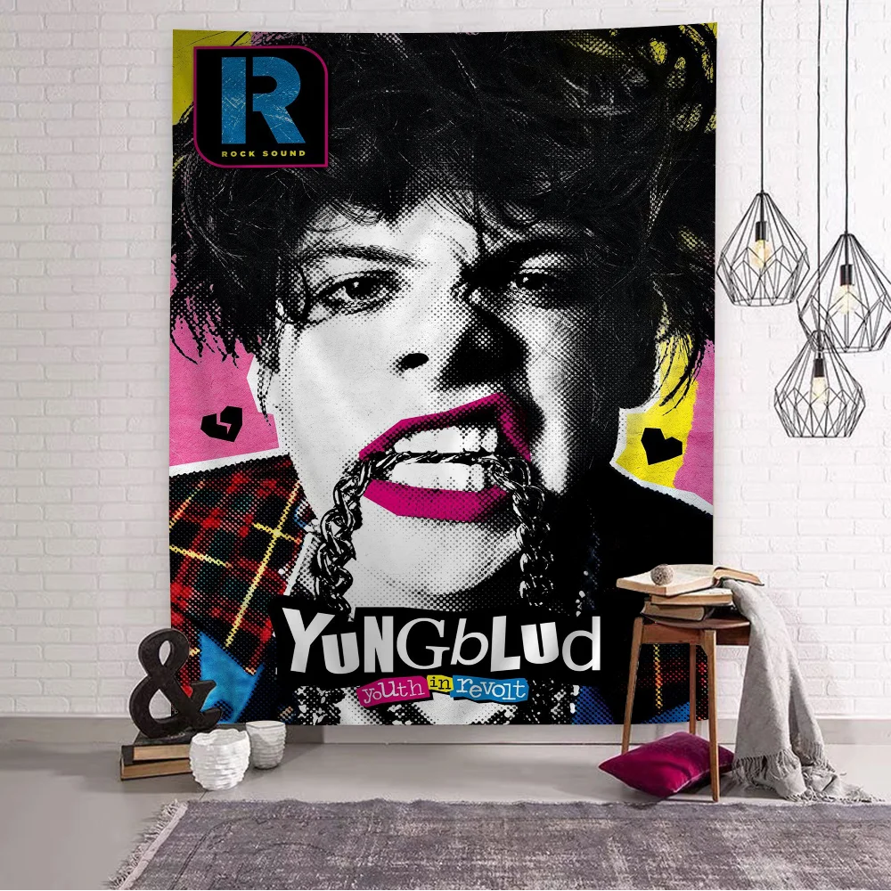 Y-Yungblud Hot Singer Chart Tapestry for Living Room Home Dorm Decor Art Home Decor