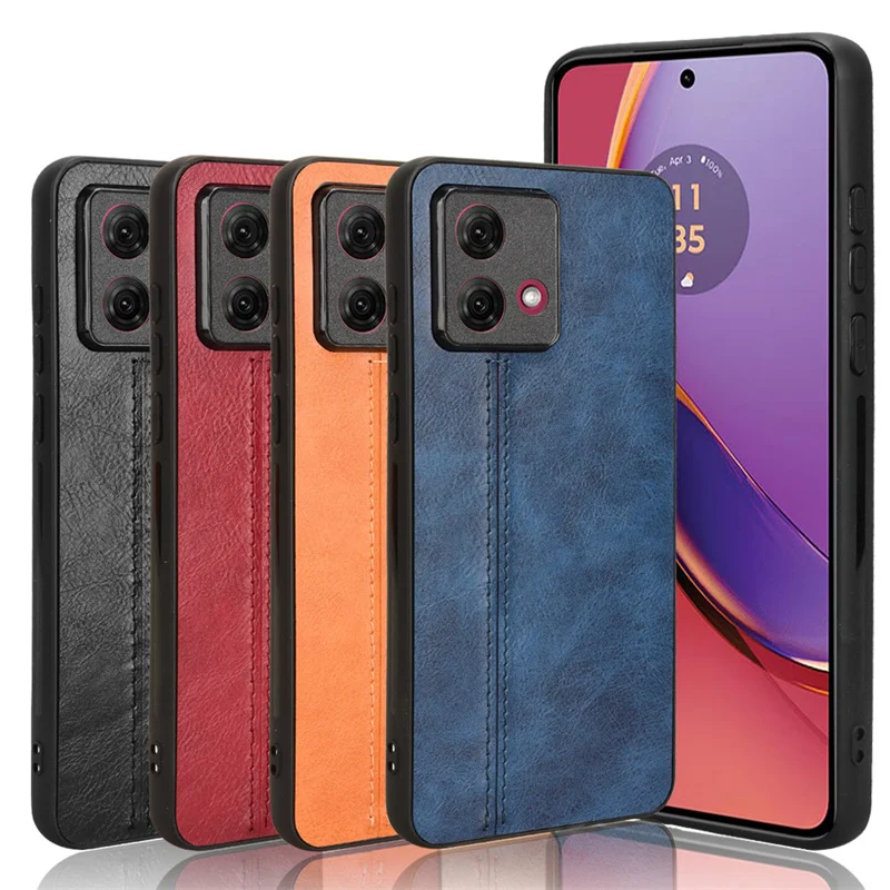 For Motorola Moto G84 5G Case Suture Soft Edge PU Leather Hard Phone Cover For Motorola Moto G84 G 84 MotoG 84 5G Case