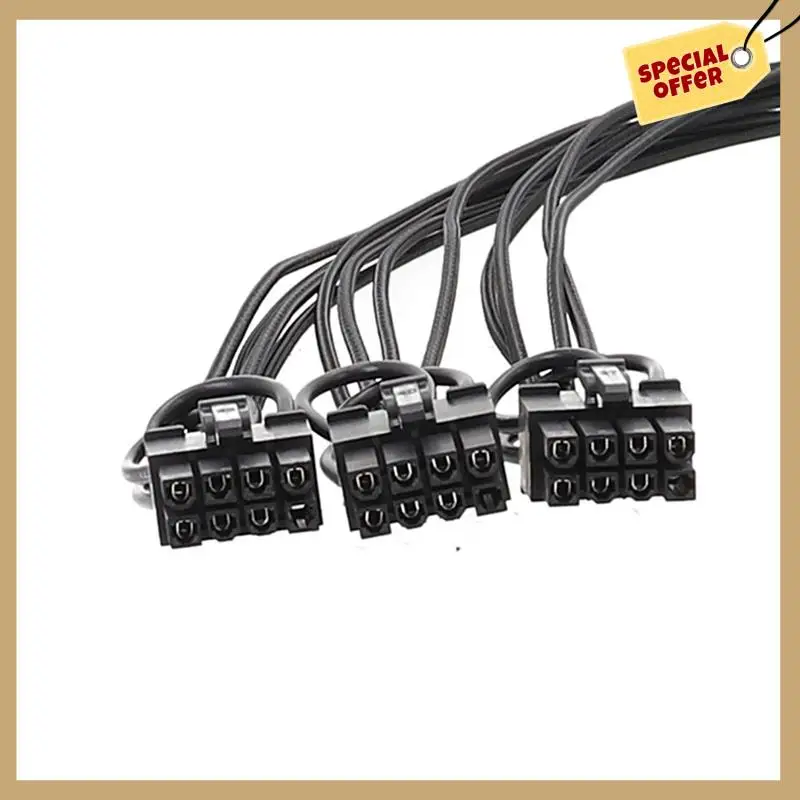 Kinerja Stabil-PCIE 3X8pin Ke 12 + 4PIN Kabel Catu Daya PCIE 12 + 4Pin PSU Kabel Modular untuk Corsair Thermaltake ARESGAME Mod