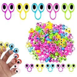 50/100Pcs Fun Eye Ring Finger Puppet Toy Set for Kids Boy Girls Birthday Party Baby Shower Gift Pinata Halloween Gift Decoration