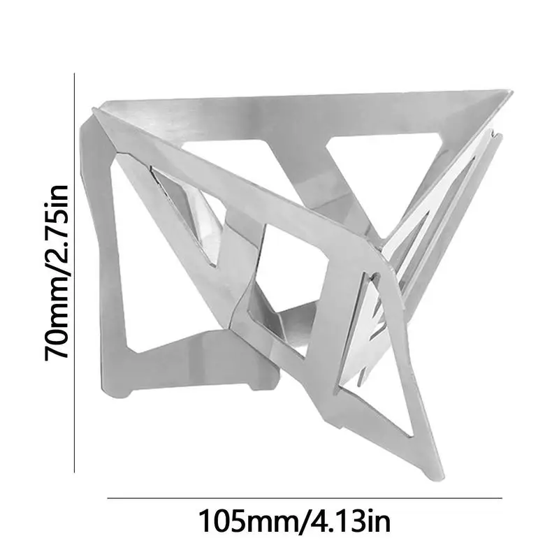 Reusable Foldable Stainless Steel Coffee Filter Holder Pour Over Coffees Drip Mesh Coffee Tea Filter Basket Tools