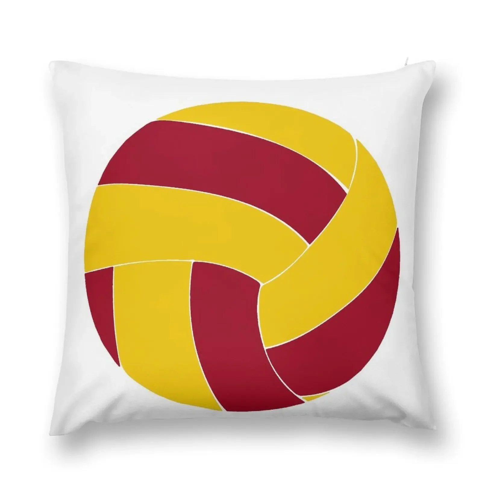 

Maroon and Gold Volleyball Throw Pillow Luxury Pillow Cover Sofa Covers pillow