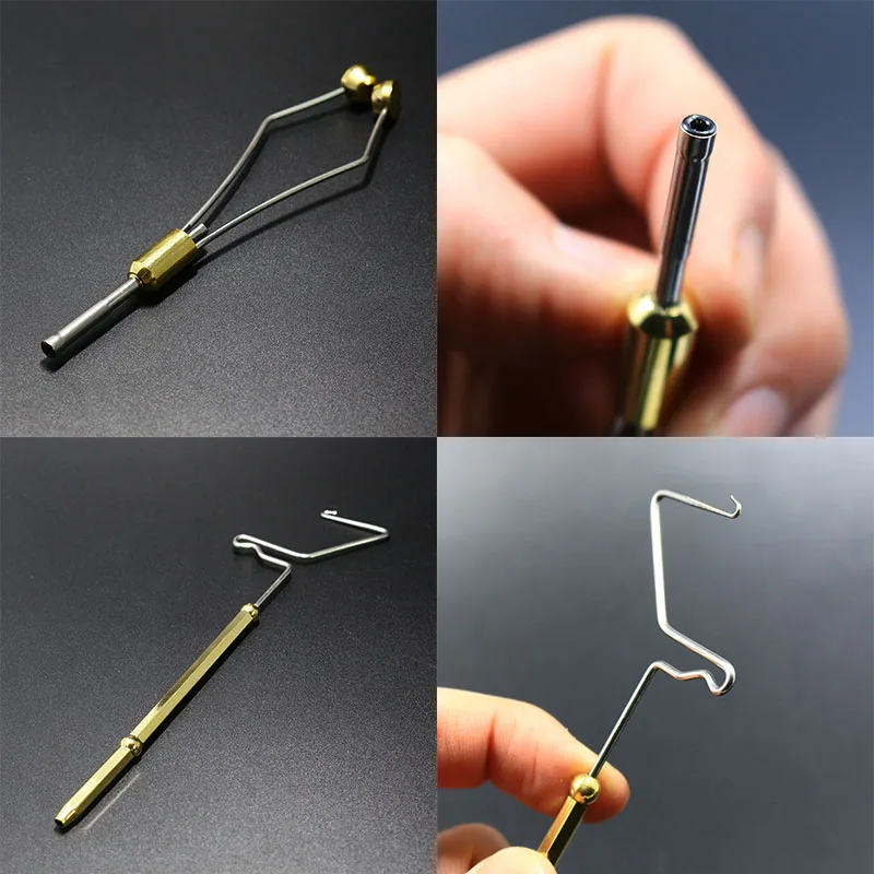 3 tools set fundamental fly tying tools ceramic tip bobbin holder&rotary whip finisher&threader assort DIY fly tying tool tackle - view 4