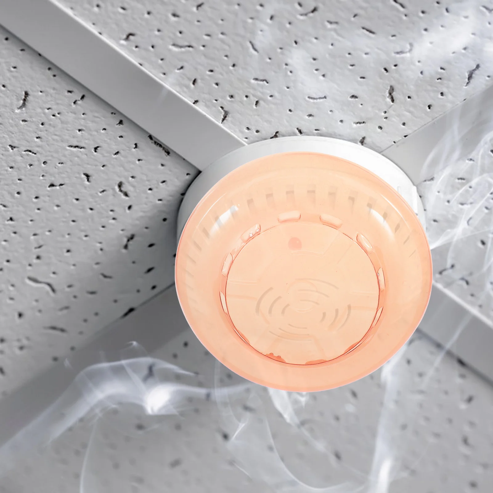 2pcs Smoke Protection Cover Reusable Durable Plastic Cap For Home Office Mall Fire Safety Alarm Guard Cover Plate