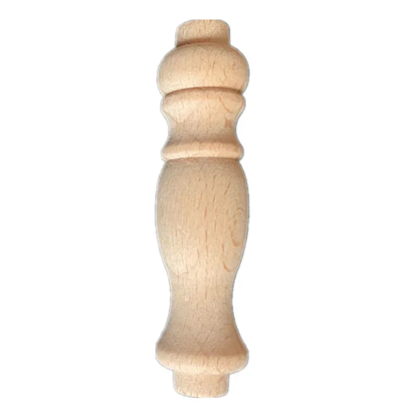 5PCS Wood Carved Furniture Foot Legs European Style Vintage Solid Sculpture Cabinet Seat Feets Home Decor Crafts Accessories