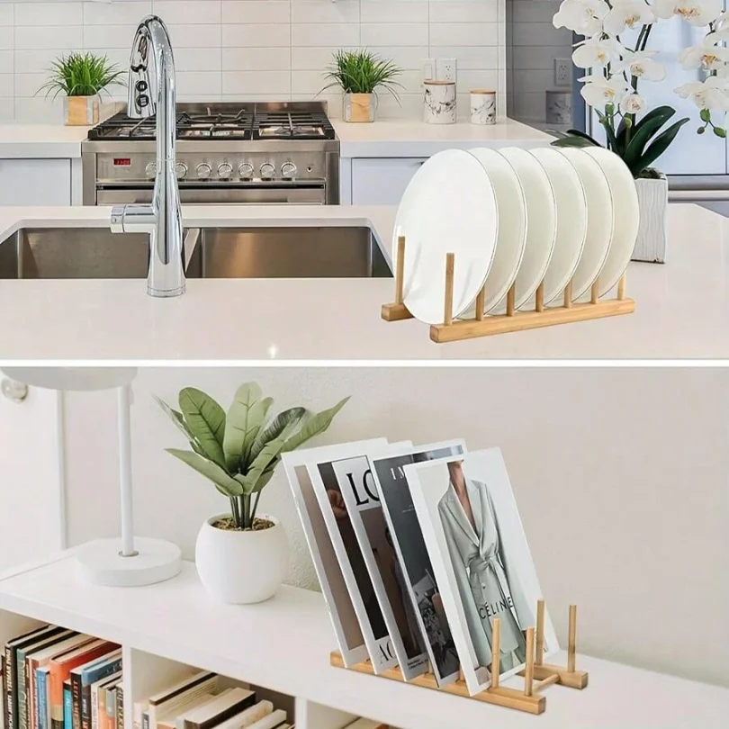 1pcs Bamboo Dish Plate Bowl Cu - Bamboo Cutting Board ulasan dan harga